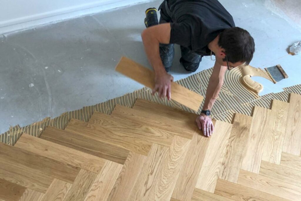 Pose de parquet